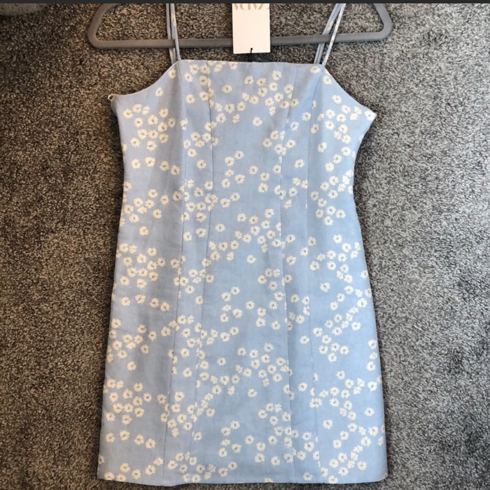 Zara floral mini dress